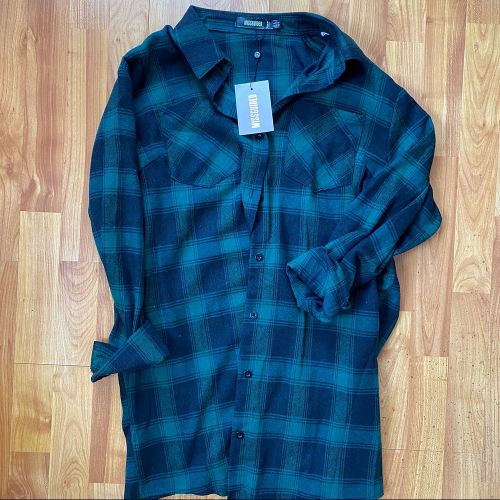 Misguided Flannel Dress